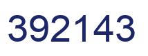 Number 392143 blue image