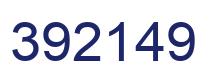 Number 392149 blue image