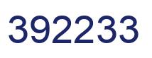 Number 392233 blue image