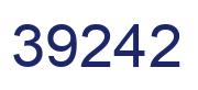 Número 39242 imagen azul