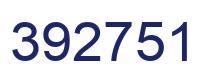 Number 392751 blue image