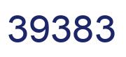 Number 39383 blue image