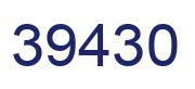 Number 39430 blue image