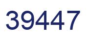 Número 39447 imagen azul