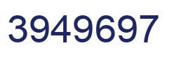 Número 3949697 imagen azul