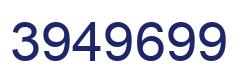 Número 3949699 imagen azul