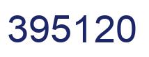 Number 395120 blue image