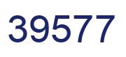 Número 39577 imagen azul