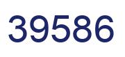 Number 39586 blue image