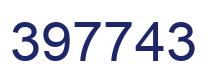 Number 397743 blue image
