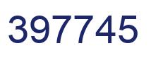 Number 397745 blue image