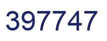 Number 397747 blue image
