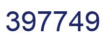 Number 397749 blue image