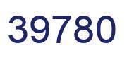 Número 39780 imagen azul