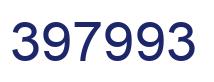 Number 397993 blue image