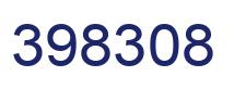 Number 398308 blue image
