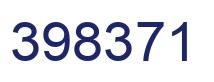 Number 398371 blue image