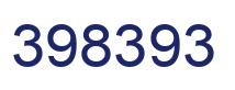 Number 398393 blue image