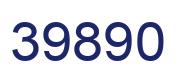Número 39890 imagen azul