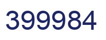 Number 399984 blue image