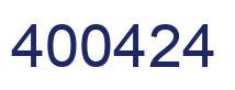 Número 400424 imagen azul