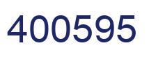 Number 400595 blue image