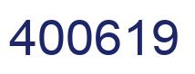 Number 400619 blue image