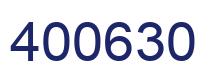Number 400630 blue image
