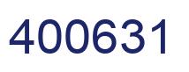 Number 400631 blue image