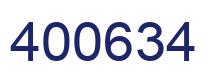 Number 400634 blue image