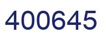 Number 400645 blue image