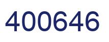 Number 400646 blue image