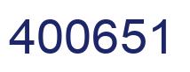 Number 400651 blue image