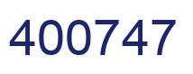 Número 400747 imagen azul