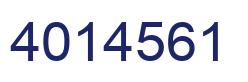 Number 4014561 blue image