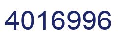 Number 4016996 blue image