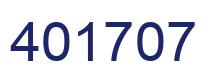 Número 401707 imagen azul