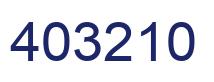 Número 403210 imagen azul