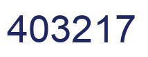 Número 403217 imagen azul