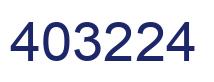 Number 403224 blue image