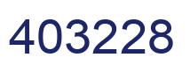 Number 403228 blue image