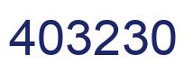 Number 403230 blue image