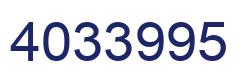 Number 4033995 blue image