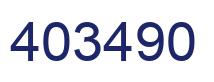 Number 403490 blue image