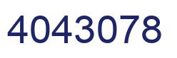 Number 4043078 blue image