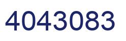 Number 4043083 blue image