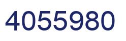 Number 4055980 blue image