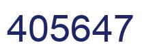 Número 405647 imagen azul