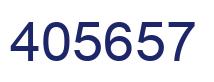 Number 405657 blue image