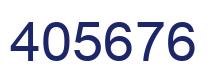 Number 405676 blue image